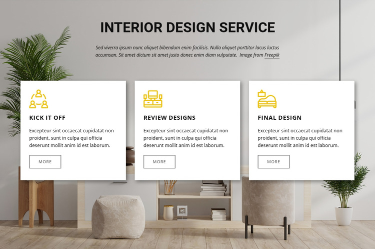 Interior design services HTML5 Template