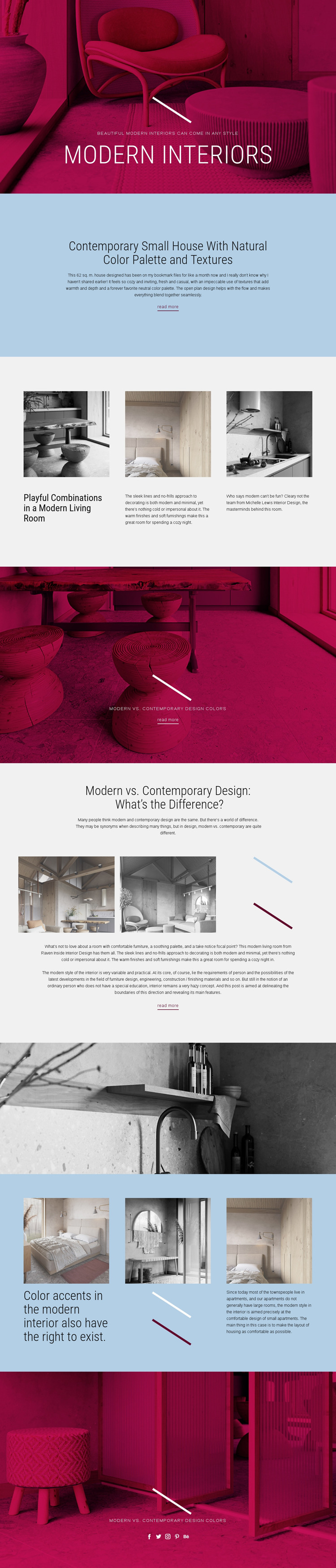 Art Nouveau furniture HTML Template