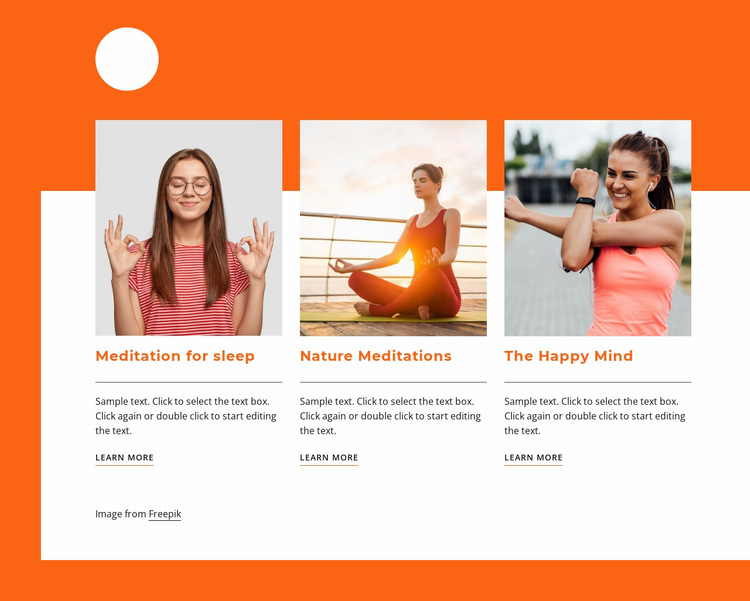 About meditation Website Design