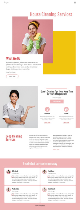 Professional Customized House Cleaning Website Builders