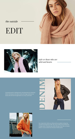 Winning rules of fashion HTML Template