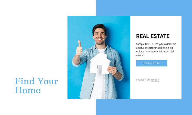 Search real estate for sale Landing Page