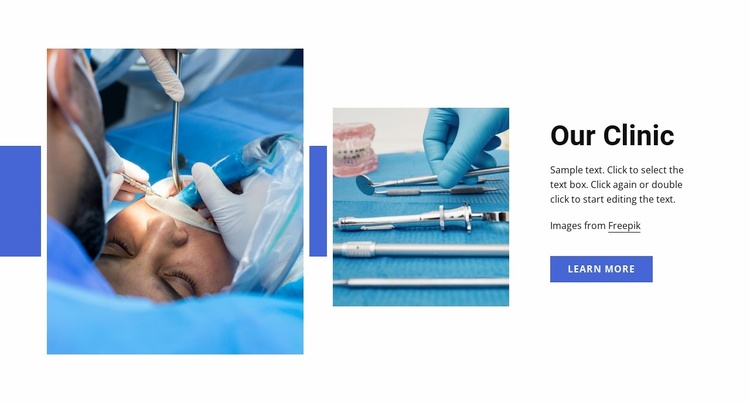 Tooth whitening Website Template