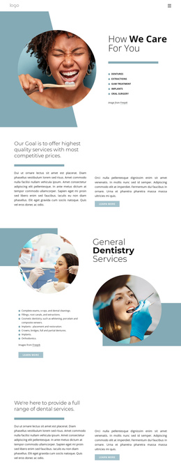 Hight Quality Dental Services Website Design Software