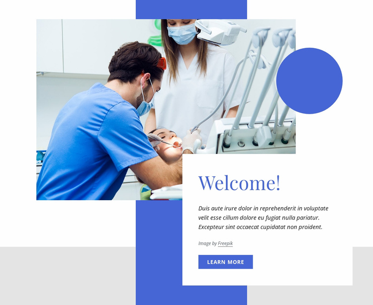 Welcome to ou dental center Website Template