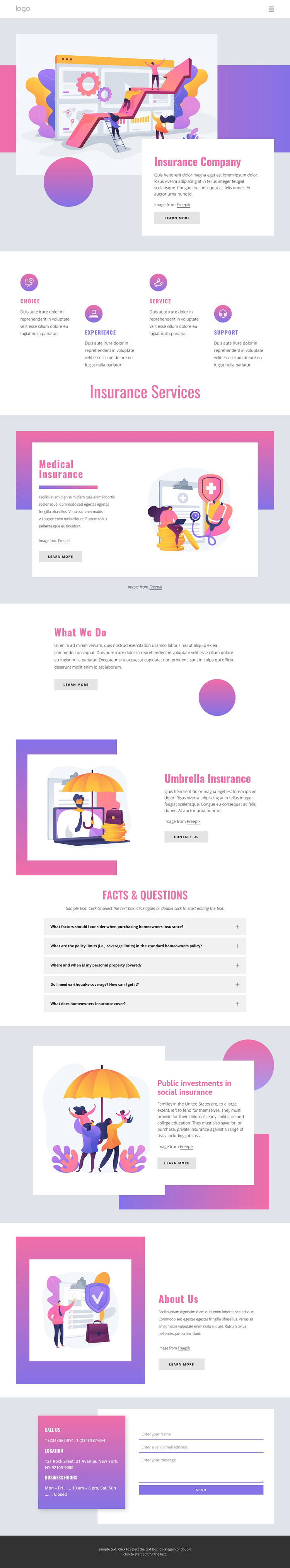 Your consultant for all business risks HTML Template