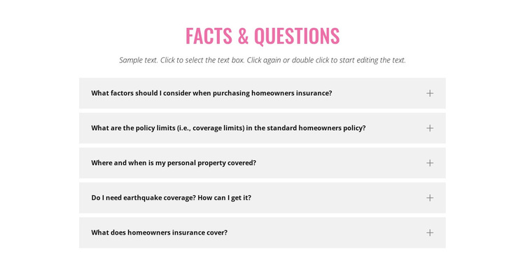 Common insurance questions Template