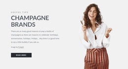 Champagne Brands Website Templates Free Download