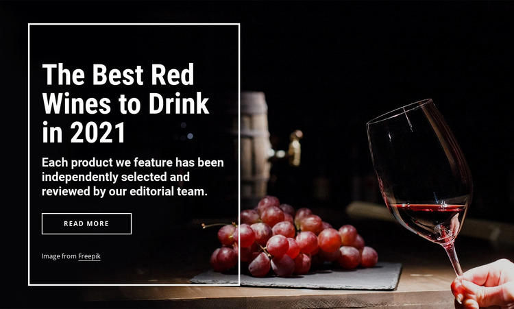 The best wines to drink Html Website Builder