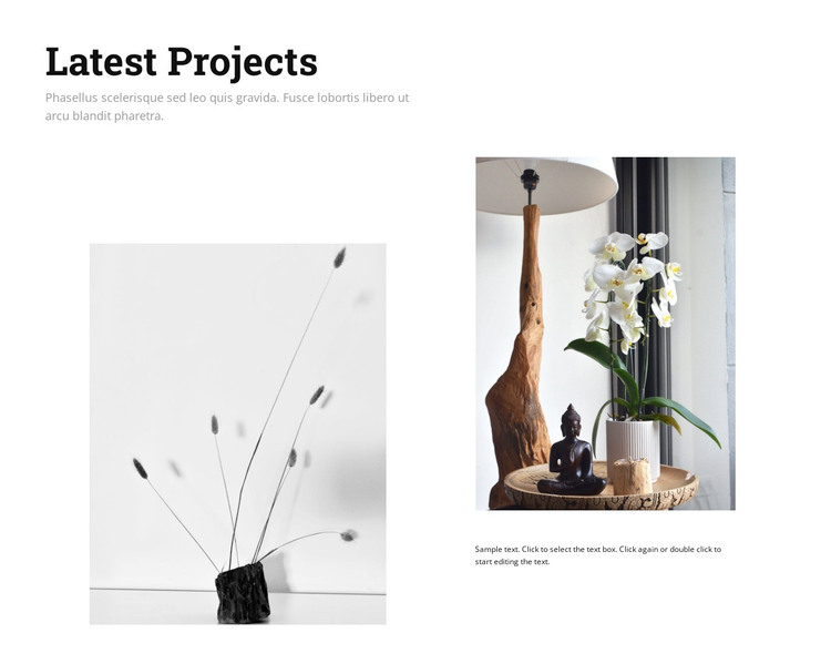 Latest interior design projects WordPress Theme