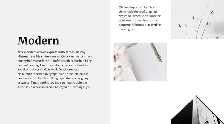Modern style all around HTML Template