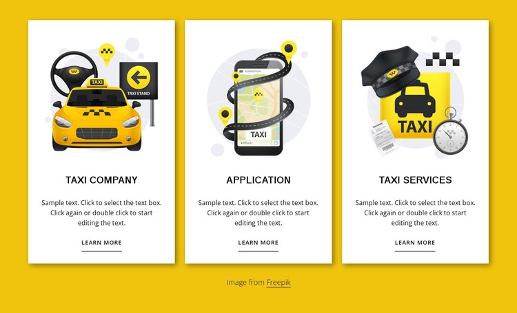 Taxi services Static Site Generator