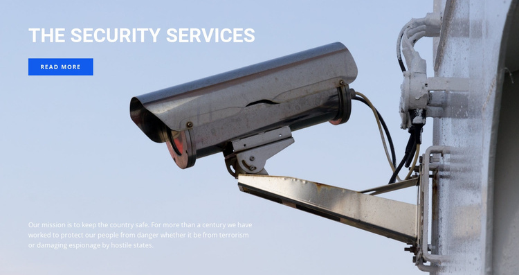 High quality video surveillance Website Template