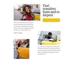 Taxi Transfers From Airport Website Design Software