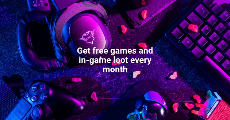 Free games Joomla Template