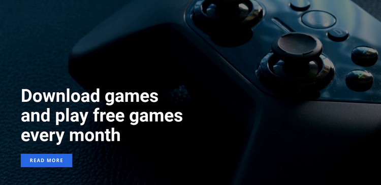 Play free games Website Template