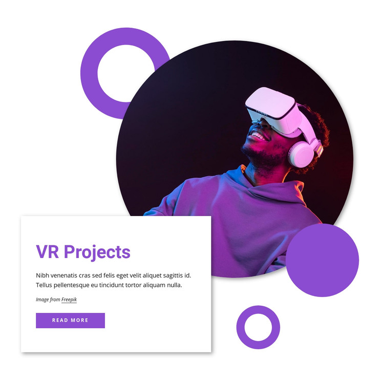 VR projecs HTML Template