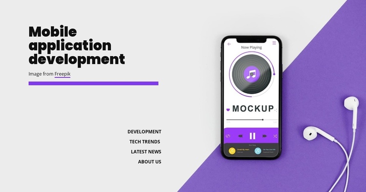 Mobole application development One Page Template