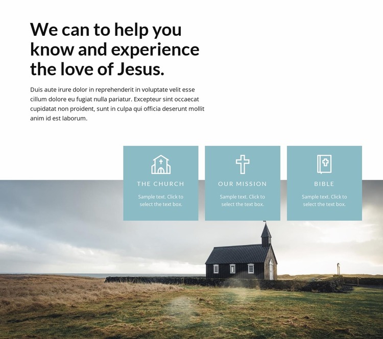 Love of Jesus Website Mockup