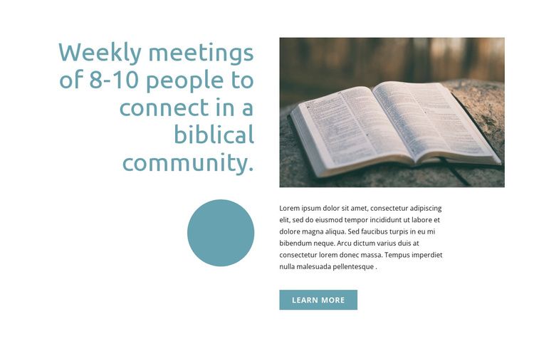 Biblical community Joomla Template