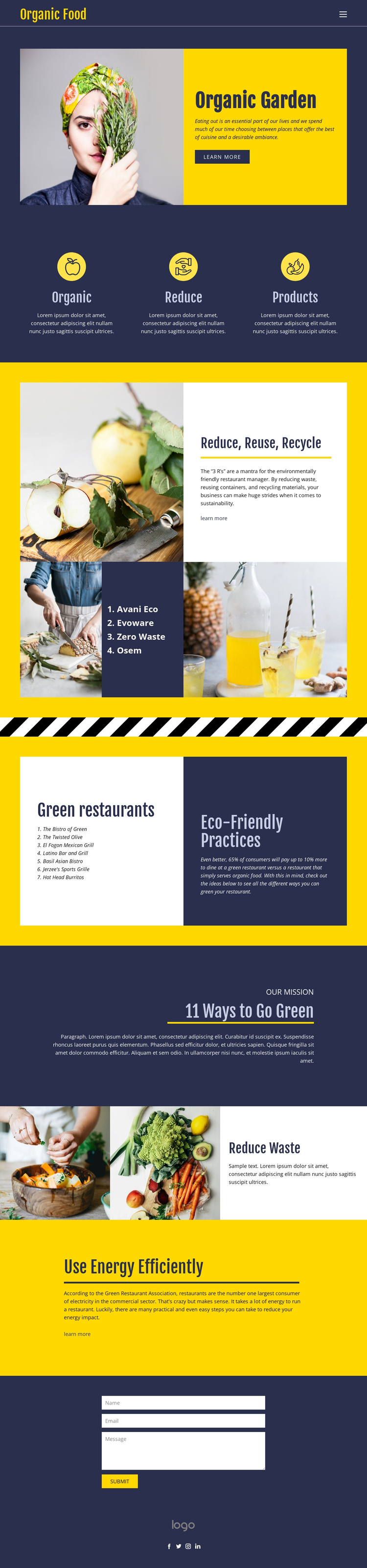 Eating essentials for food One Page Template Pertaining To Which One Is Better Free Templates Versus Premium Templates