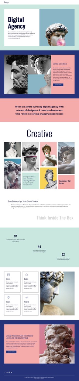 Amazing portfolio CSS Template
