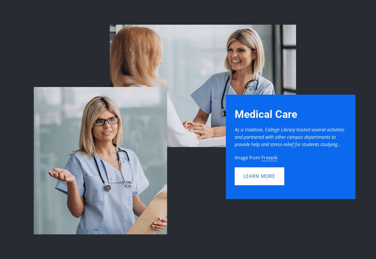 High-quality health care Website Mockup