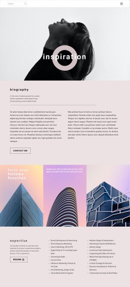 All about me Html Code Example