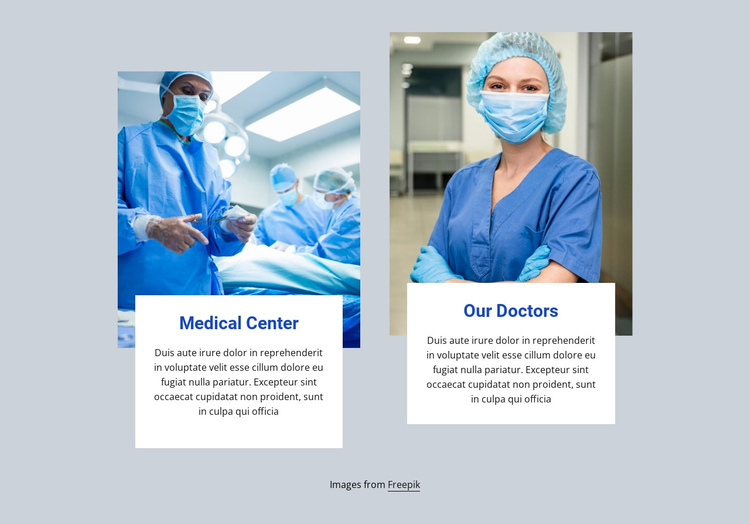 The surgical team One Page Template