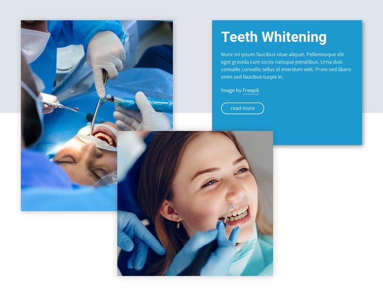 Professional teeth whitening CSS Template