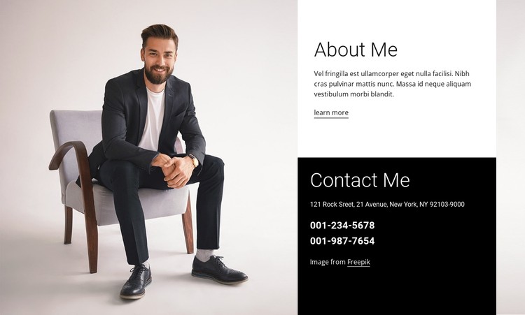 I am a brand consultant CSS Template