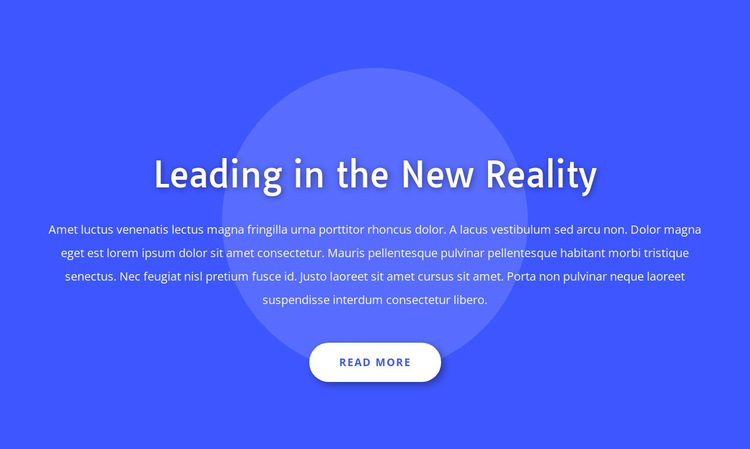 Leading in the new reality HTML5 Template