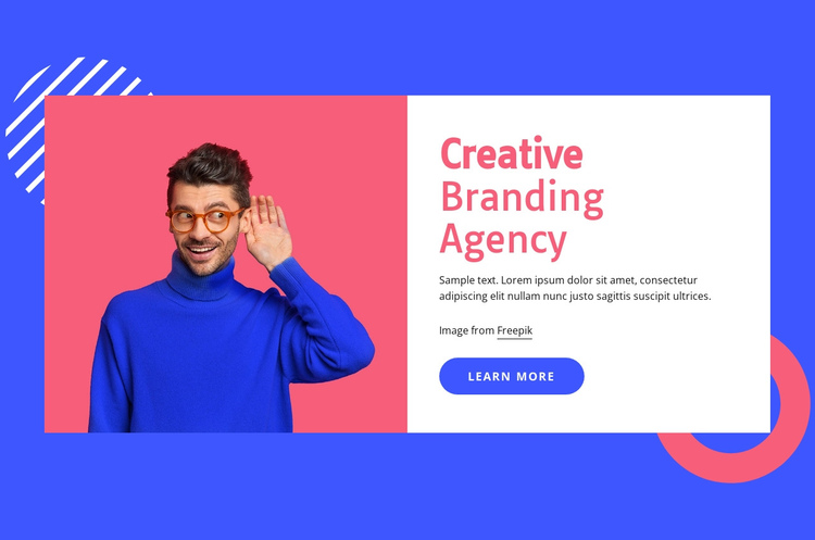 We use brains to create brands One Page Template