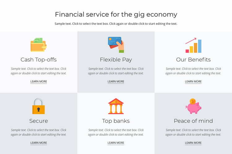 Financial services for you WordPress Website Builder