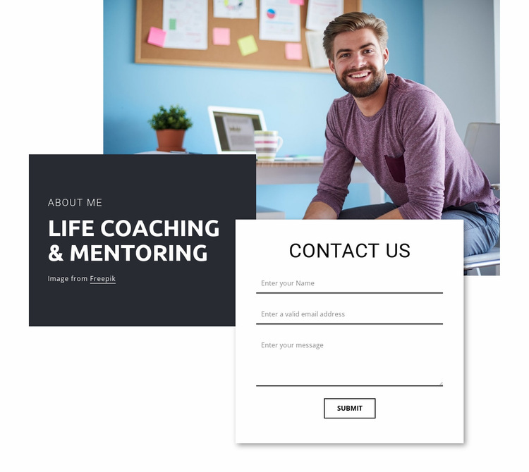 Life coaching and mentoring Website Builder Templates