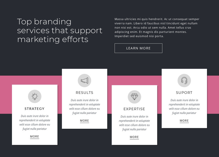 Top branding services HTML5 Template