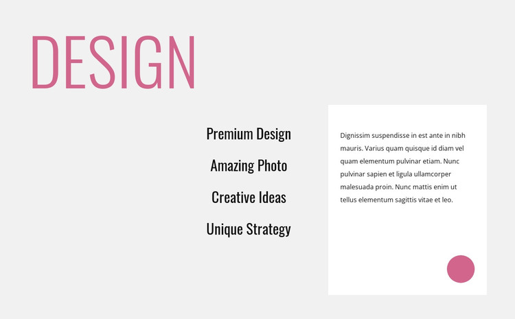 Creative innovative design Web Design