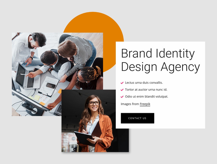 Brand identity design agency WordPress Website Builder