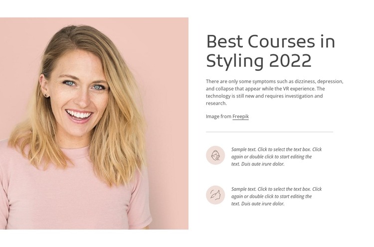 Best courses in styling HTML Template