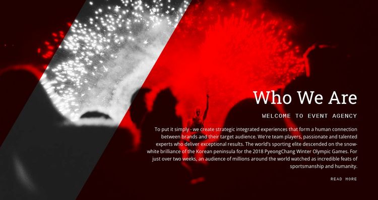 Who we are Website Template