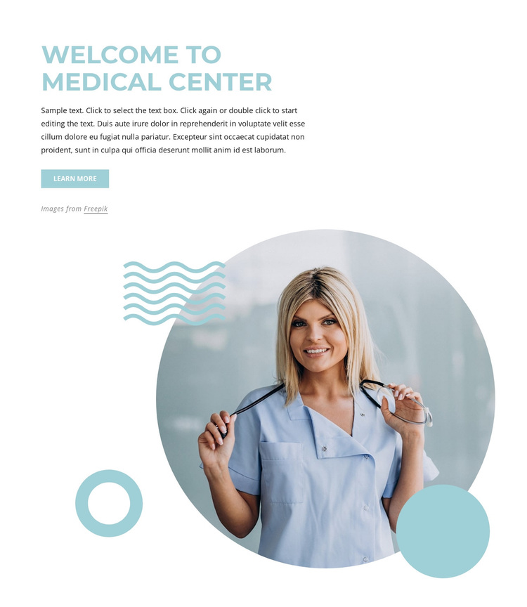Welcome to medical center Template