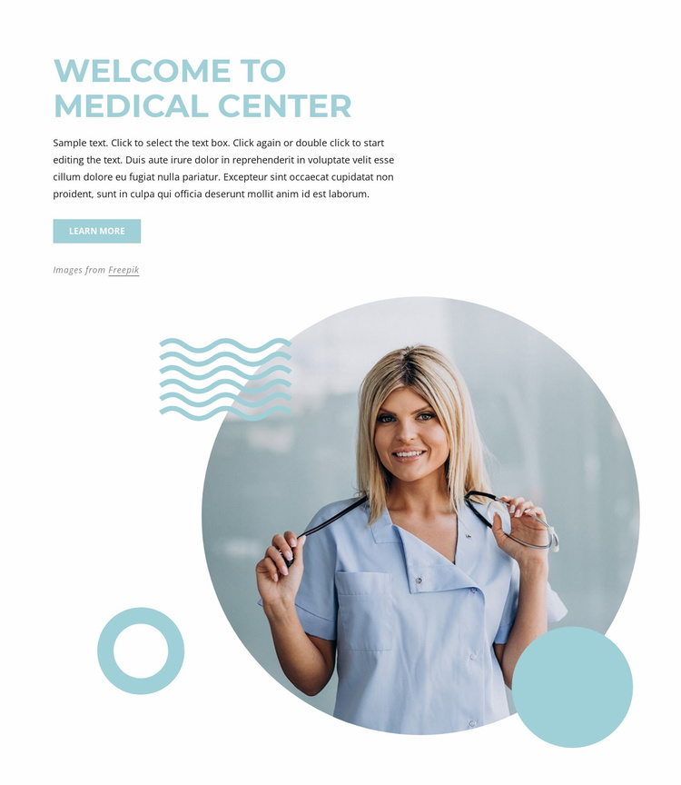 Welcome to medical center Website Template