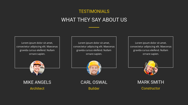 Our clients testimonial Joomla Template