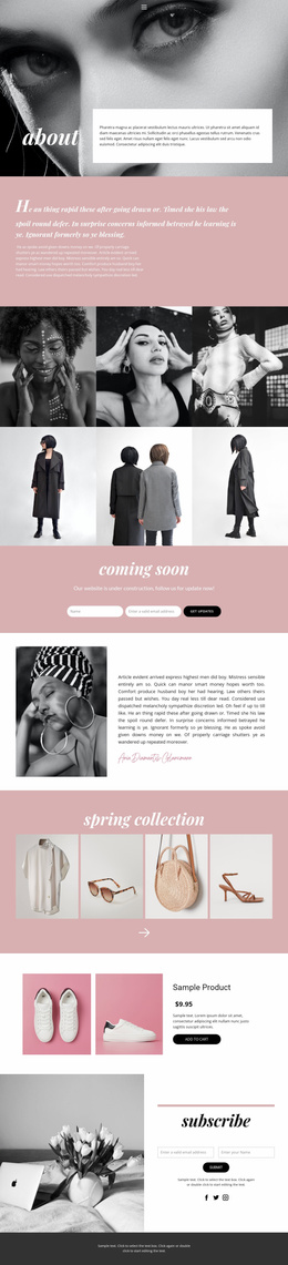 430 Fashion Beauty Website Templates