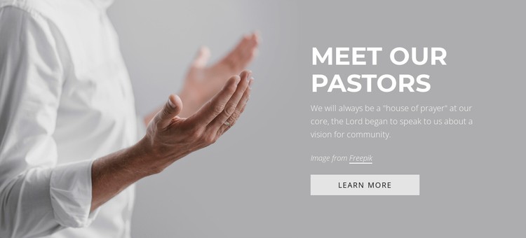 Meet our pastors Static Site Generator