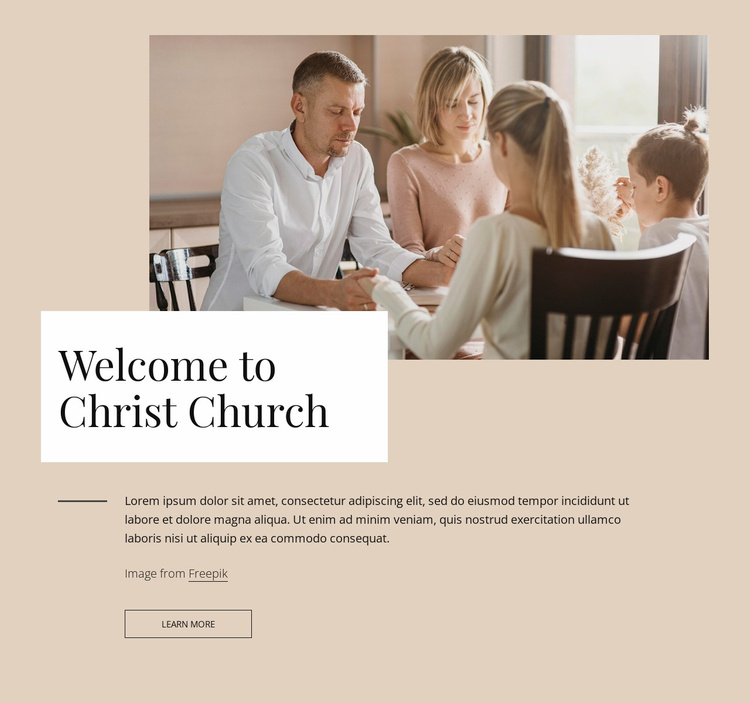 Welcome to crist church Website Template