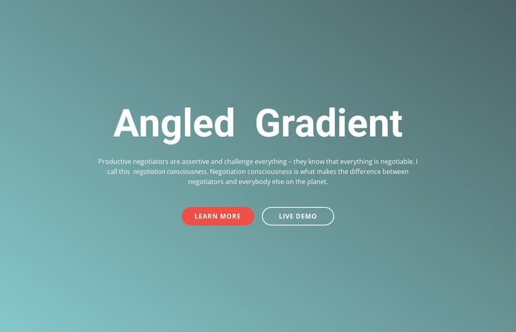 Gradient angle  Web Design