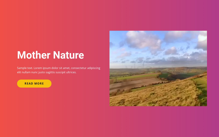 Natural landscapes and islands Website Template