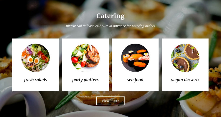 Food and catering services HTML Template