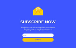 Subcribe Now Form With Text